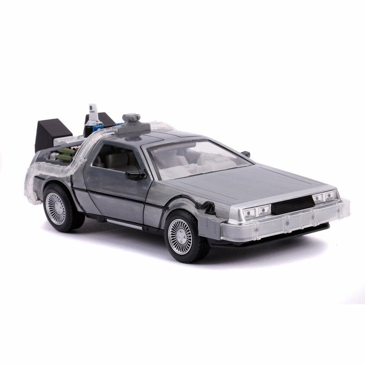 Jada Toys Back To The Future Part II Die-cast 1:24 Scale "Hollywood Rides" Light-up DeLorean Time Machine 11 Jada Toys Back To The Future Part II Die-cast 1:24 Scale "Hollywood Rides" Light-up DeLorean Time Machine - Image 9
