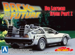 Aoshima Back To The Future Pull-back DeLorean 1:43 Scale Plastic Model Kit