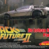 Aoshima Back To The Future Part II Pull-back DeLorean 1:43 Scale Plastic Model Kit