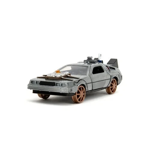 Jada Toys Back To The Future Part III Die-cast 1:32 Scale "Hollywood Rides" DeLorean Time Machine (railroad) 5 Jada Toys Back To The Future Part III Die-cast 1:32 Scale "Hollywood Rides" DeLorean Time Machine (railroad) - Image 3