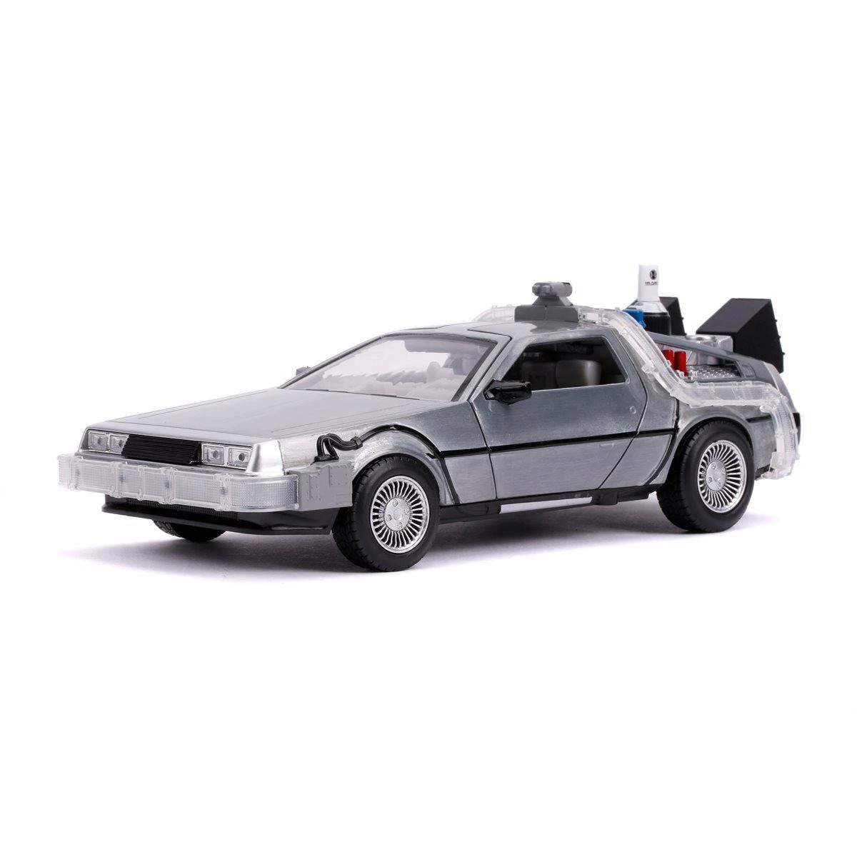 Jada Toys Back To The Future Part II Die-cast 1:24 Scale "Hollywood Rides" Light-up DeLorean Time Machine 5 Jada Toys Back To The Future Part II Die-cast 1:24 Scale "Hollywood Rides" Light-up DeLorean Time Machine - Image 3