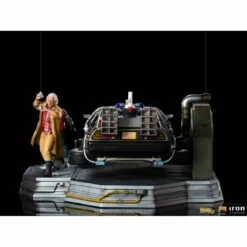 Iron Studios Back To The Future Part II DeLorean (Full Deluxe Version Including Marty McFly And Doc Brown) 1:10 Scale Statues -Media Collection Shop delorean set full deluxe version back to the future gallery 615e2c6b59d66