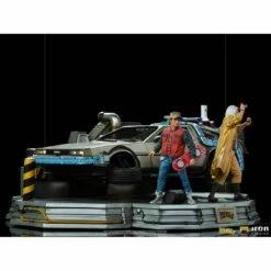 Iron Studios Back To The Future Part II DeLorean (Full Deluxe Version Including Marty McFly And Doc Brown) 1:10 Scale Statues -Media Collection Shop delorean set full deluxe version back to the future gallery 615e2c6eb2d8e