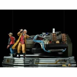 Iron Studios Back To The Future Part II DeLorean (Full Deluxe Version Including Marty McFly And Doc Brown) 1:10 Scale Statues -Media Collection Shop delorean set full deluxe version back to the future gallery 615e2c6f0d33a
