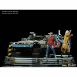 Iron Studios Back To The Future Part II DeLorean (Full Deluxe Version Including Marty McFly And Doc Brown) 1:10 Scale Statues -Media Collection Shop delorean set full deluxe version back to the future gallery 615e2c80bcd60