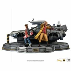 Iron Studios Back To The Future Part II DeLorean (Full Deluxe Version Including Marty McFly And Doc Brown) 1:10 Scale Statues -Media Collection Shop delorean set full deluxe version back to the future gallery 615e2c8155dc8