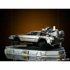 Iron Studios Back To The Future Part II DeLorean (Regular Version) 1:10 Scale Statue -Media Collection Shop delorean set regular version back to the future gallery 615e2bfc9649b