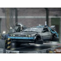 Iron Studios Back To The Future Part II DeLorean (Regular Version) 1:10 Scale Statue -Media Collection Shop delorean set regular version back to the future gallery 615e2bfce85fd
