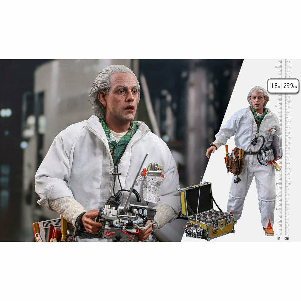 Hot Toys Back To The Future Doc Brown (Deluxe Version) 1:6 Scale Collectible Figure With Bonus Plutonium Case 5 Hot Toys Back To The Future Doc Brown (Deluxe Version) 1:6 Scale Collectible Figure With Bonus Plutonium Case - Image 3
