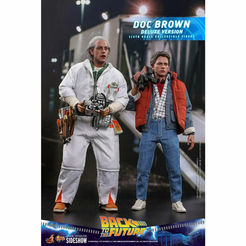 Hot Toys Back To The Future Doc Brown (Deluxe Version) 1:6 Scale Collectible Figure With Bonus Plutonium Case 20 Hot Toys Back To The Future Doc Brown (Deluxe Version) 1:6 Scale Collectible Figure With Bonus Plutonium Case - Image 18