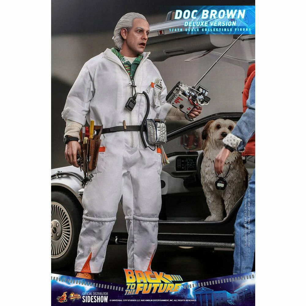 Hot Toys Back To The Future Doc Brown (Deluxe Version) 1:6 Scale Collectible Figure With Bonus Plutonium Case 14 Hot Toys Back To The Future Doc Brown (Deluxe Version) 1:6 Scale Collectible Figure With Bonus Plutonium Case - Image 12