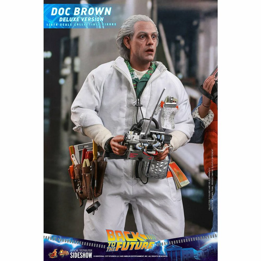 Hot Toys Back To The Future Doc Brown (Deluxe Version) 1:6 Scale Collectible Figure With Bonus Plutonium Case 10 Hot Toys Back To The Future Doc Brown (Deluxe Version) 1:6 Scale Collectible Figure With Bonus Plutonium Case - Image 8
