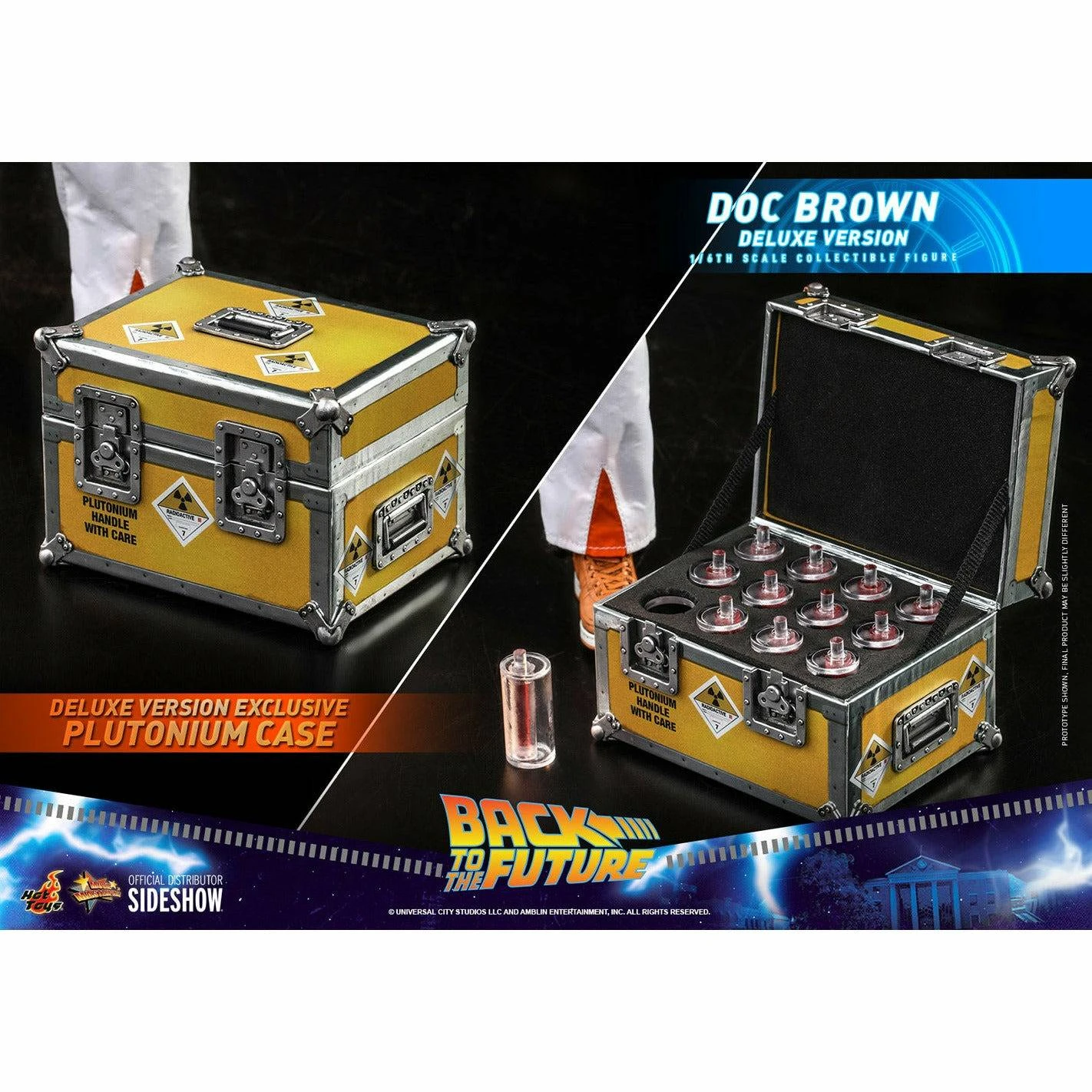 Hot Toys Back To The Future Doc Brown (Deluxe Version) 1:6 Scale Collectible Figure With Bonus Plutonium Case 7 Hot Toys Back To The Future Doc Brown (Deluxe Version) 1:6 Scale Collectible Figure With Bonus Plutonium Case - Image 5