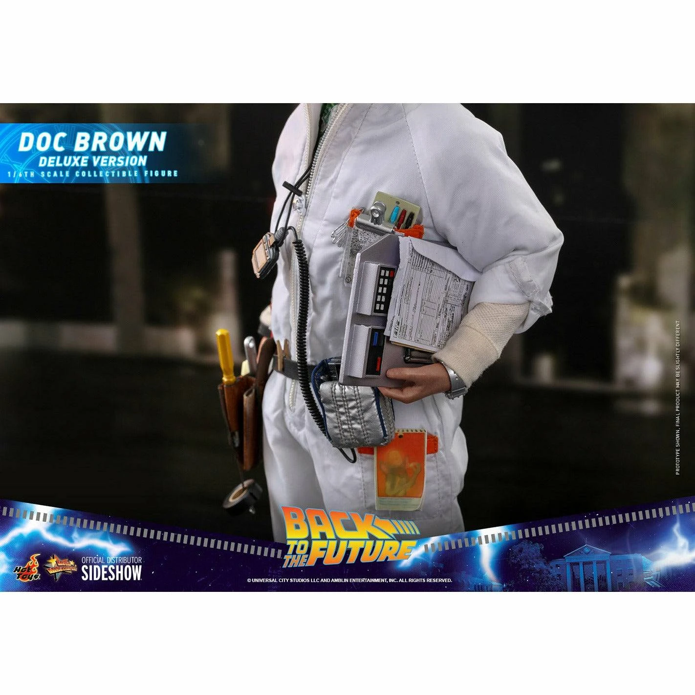 Hot Toys Back To The Future Doc Brown (Deluxe Version) 1:6 Scale Collectible Figure With Bonus Plutonium Case 16 Hot Toys Back To The Future Doc Brown (Deluxe Version) 1:6 Scale Collectible Figure With Bonus Plutonium Case - Image 14
