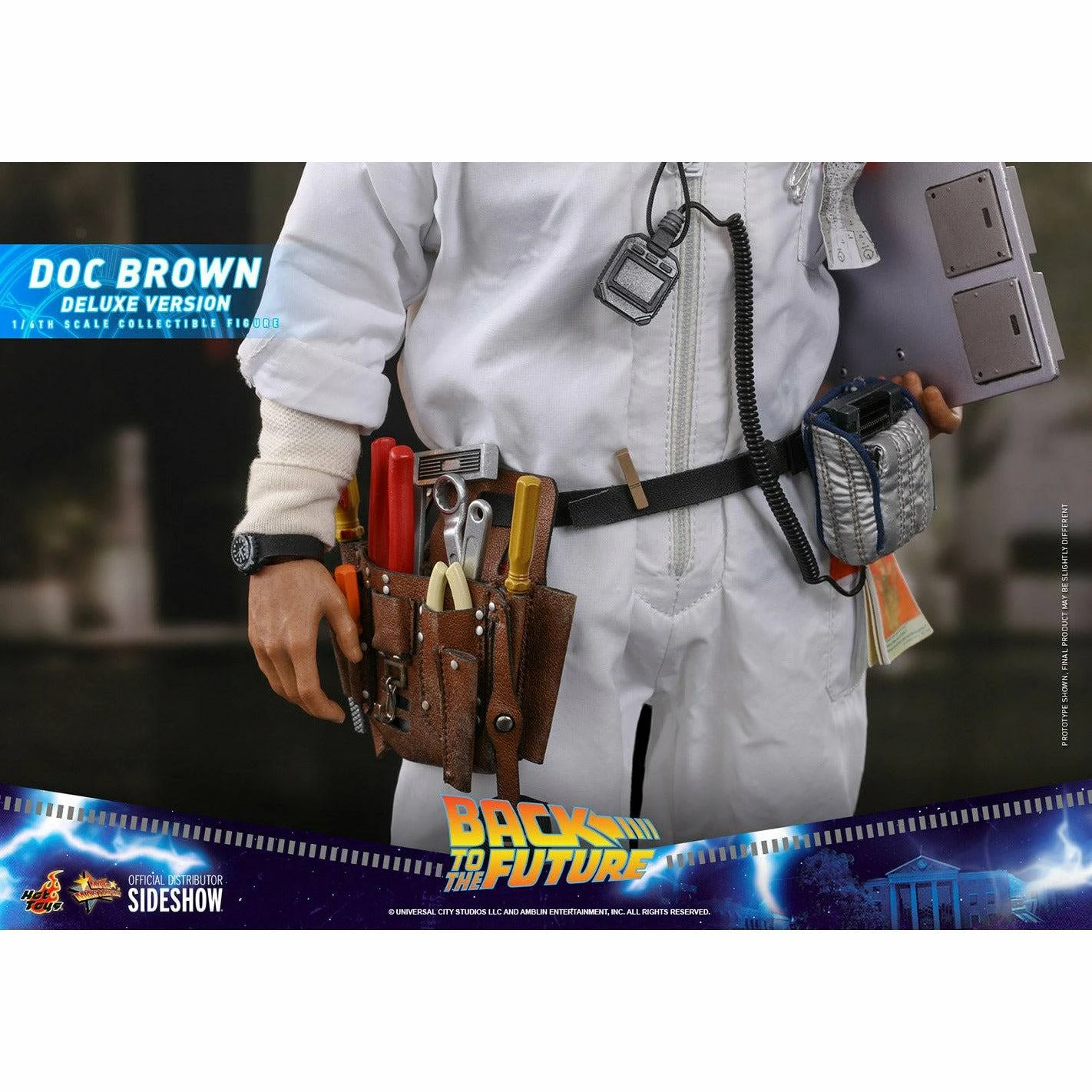 Hot Toys Back To The Future Doc Brown (Deluxe Version) 1:6 Scale Collectible Figure With Bonus Plutonium Case 15 Hot Toys Back To The Future Doc Brown (Deluxe Version) 1:6 Scale Collectible Figure With Bonus Plutonium Case - Image 13