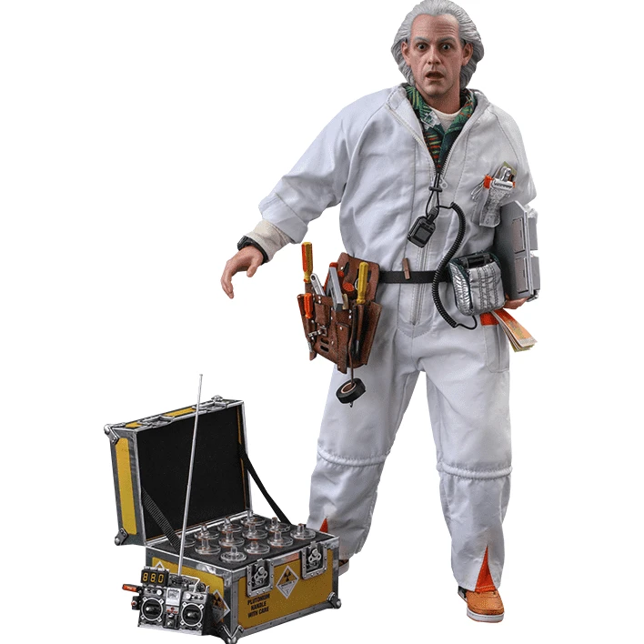 Hot Toys Back To The Future Doc Brown (Deluxe Version) 1:6 Scale Collectible Figure With Bonus Plutonium Case 8 Hot Toys Back To The Future Doc Brown (Deluxe Version) 1:6 Scale Collectible Figure With Bonus Plutonium Case - Image 6