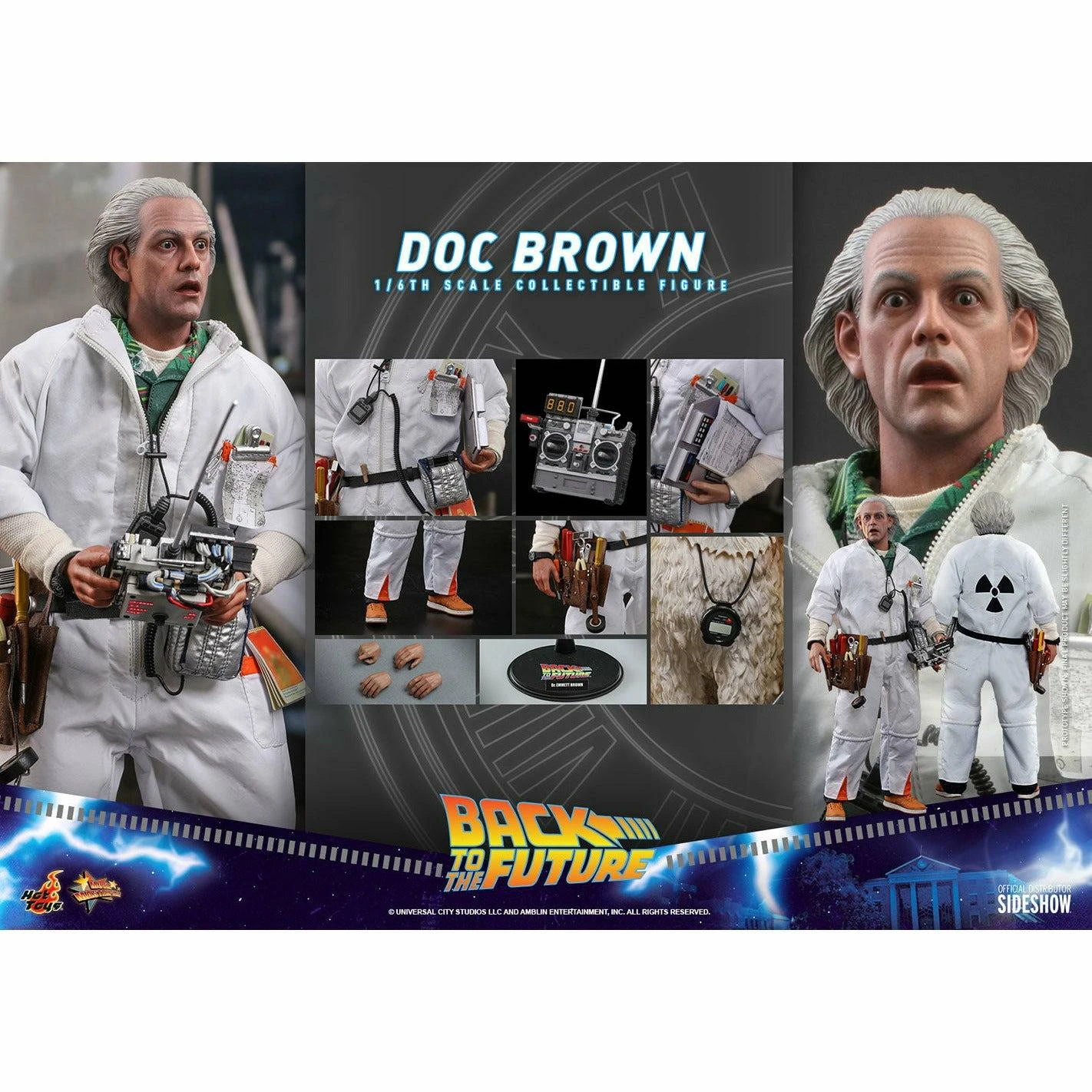 Hot Toys Back To The Future Doc Brown (Standard Version) 1:6 Scale Collectible Figure 3 Hot Toys Back To The Future Doc Brown (Standard Version) 1:6 Scale Collectible Figure