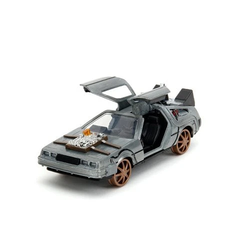Jada Toys Back To The Future Part III Die-cast 1:32 Scale "Hollywood Rides" DeLorean Time Machine (railroad) 8 Jada Toys Back To The Future Part III Die-cast 1:32 Scale "Hollywood Rides" DeLorean Time Machine (railroad) - Image 6